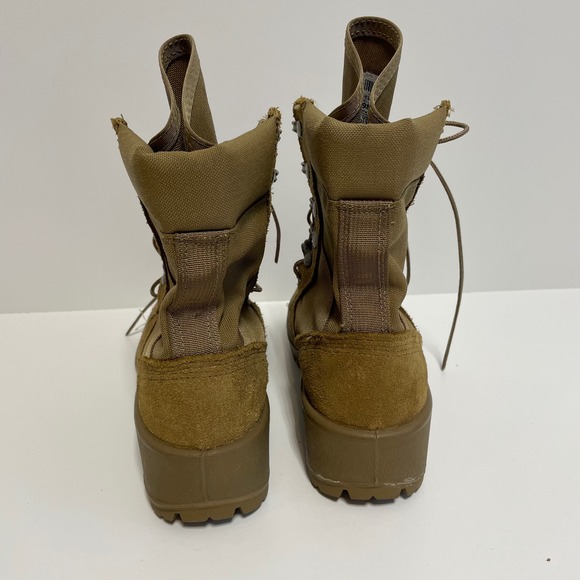 Hot Weather Army Combat Boots Coyote Vibram Sole Lace Up Size 4W Made‎ in USA - Picture 4 of 8